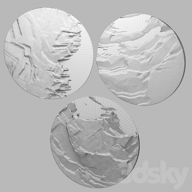 set of gypsum 19 3ds Max - thumbnail 3