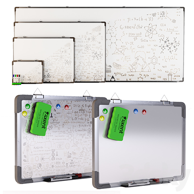 Set of magnetic boards FORPUS 3DS Max Model - thumbnail 1