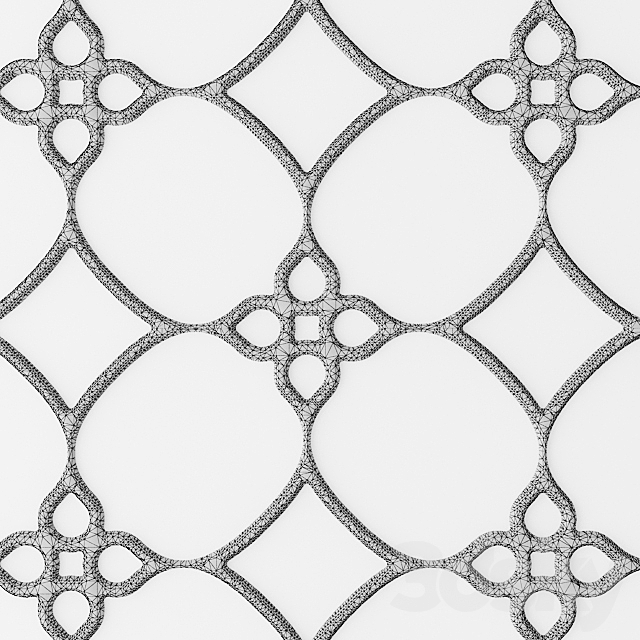 Set. The grille panel. Lattice. panel. pattern. art. abstraction. decorative. interior. wall decor 3DSMax File - thumbnail 3