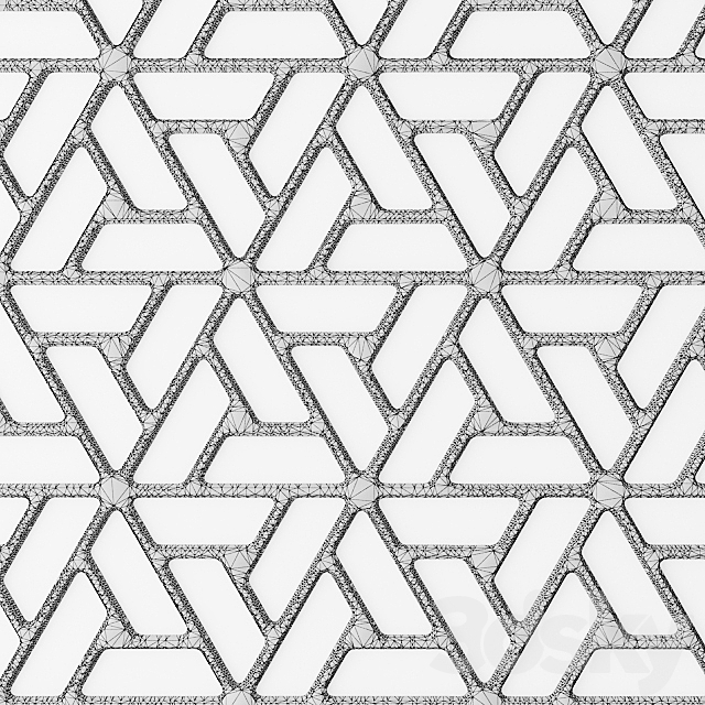 Set. The grille panel. Lattice. panel. pattern. art. abstraction. decorative. interior. wall decor 3DSMax File - thumbnail 3