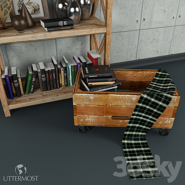 Shelves with accessories from UTTERMOST 3DSMax File - thumbnail 3