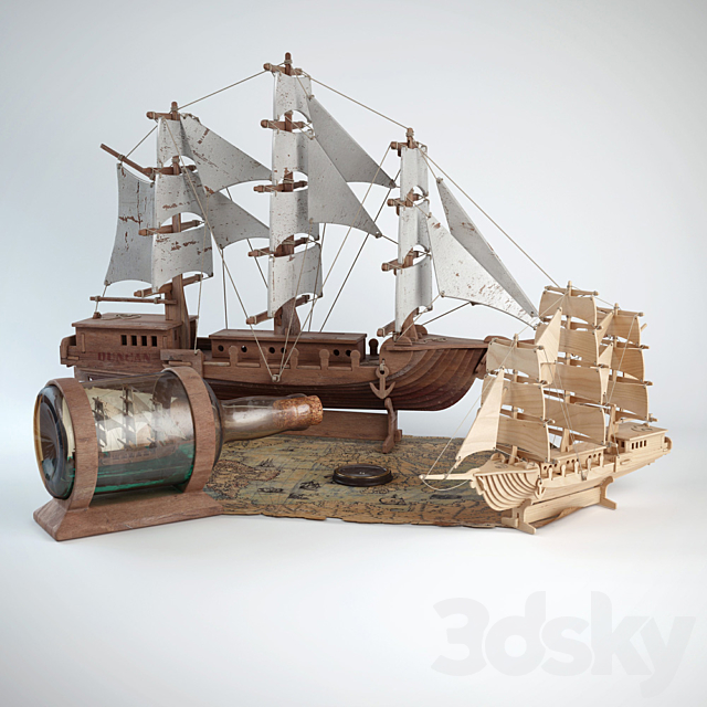 Ships 3ds Max - thumbnail 1