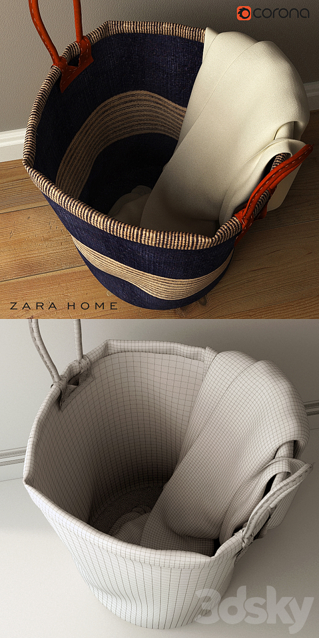 Shopping stripes with handles ZARAHOME 3DSMax File - thumbnail 2