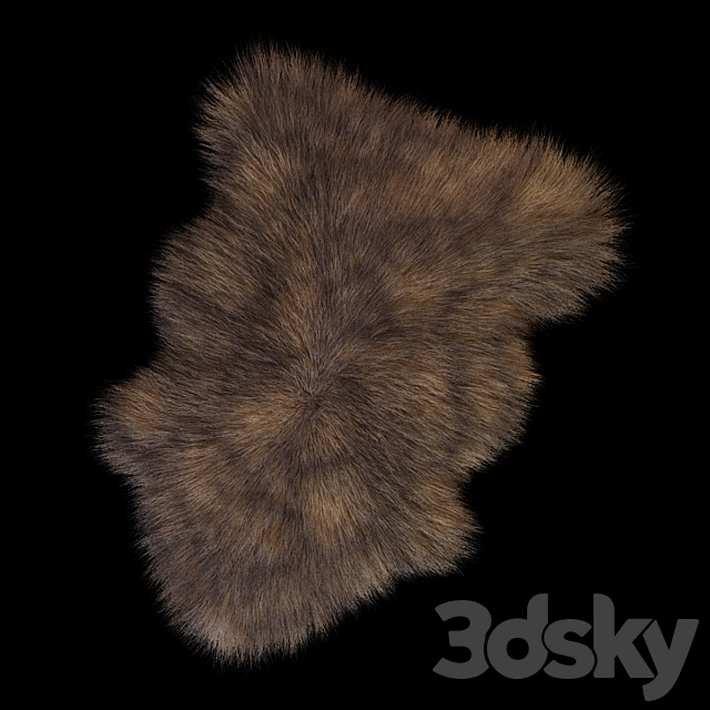 Skin Sheepskin longhair 3DSMax File - thumbnail 1