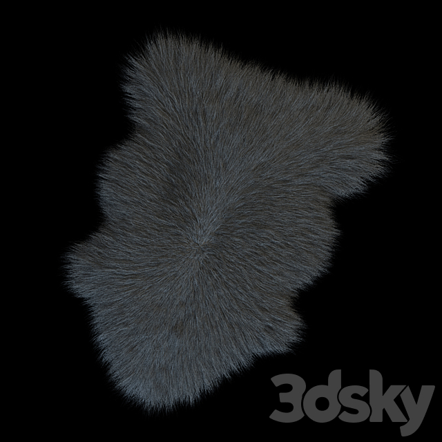 Skin Sheepskin longhair 3DSMax File - thumbnail 2