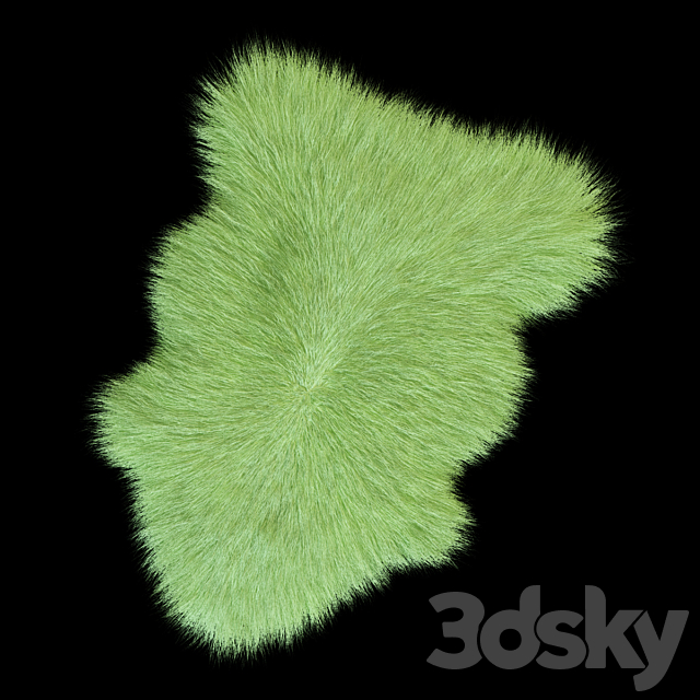 Skin Sheepskin longhair 3DSMax File - thumbnail 3