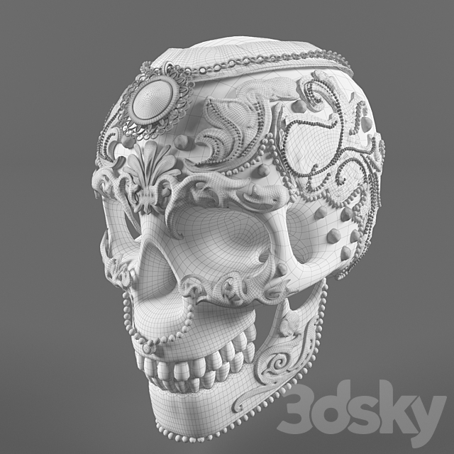 skull 3DS Max Model - thumbnail 2