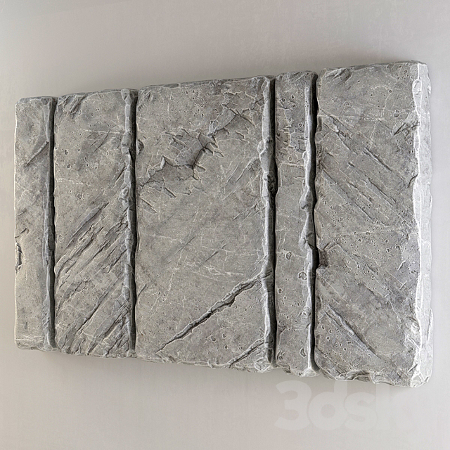 Slab stone wall n2 3DSMax File - thumbnail 3