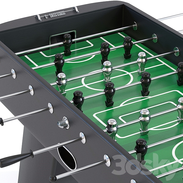 Soccer table style 3DS Max Model - thumbnail 2