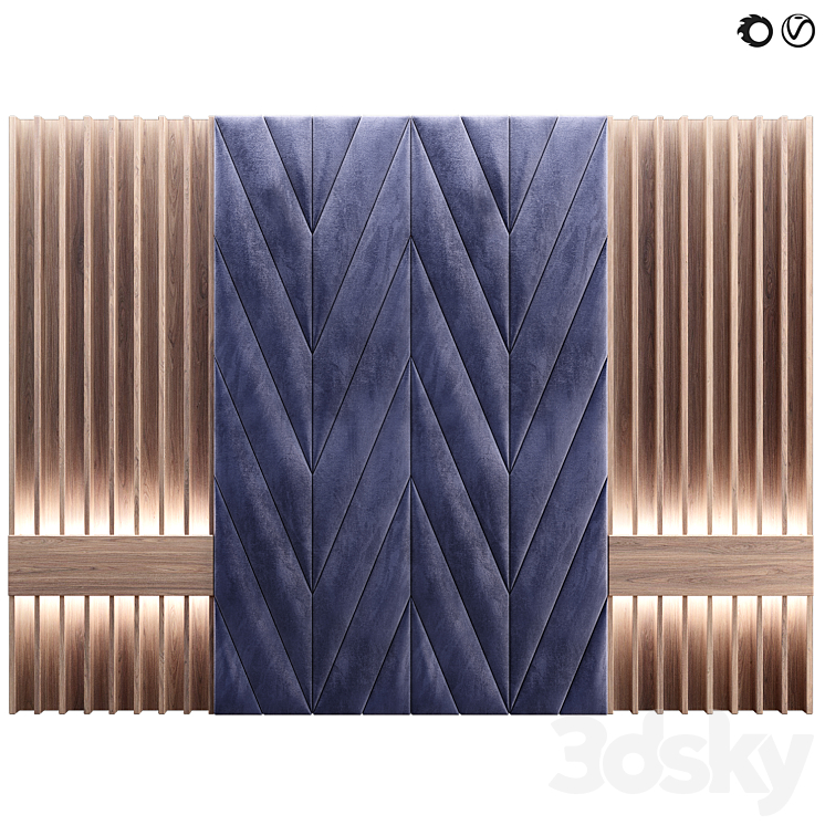 Soft wall panel 77 3DS Max - thumbnail 1