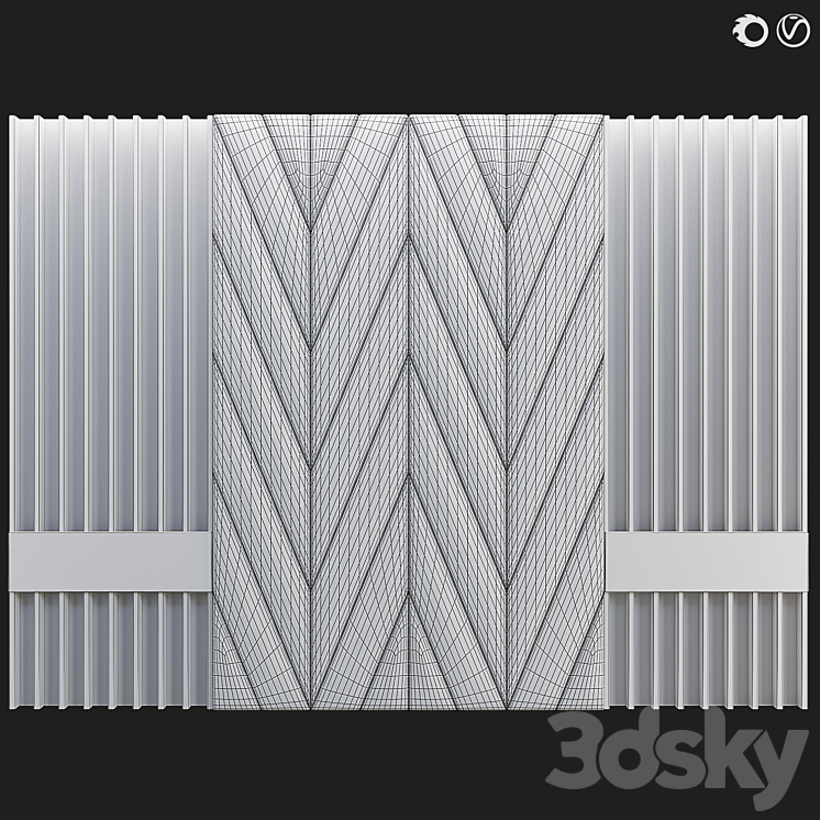 Soft wall panel 77 3DS Max - thumbnail 2