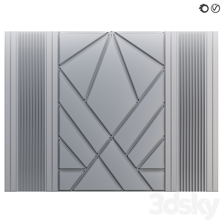 Soft wall panel 81 3DS Max Model - thumbnail 2