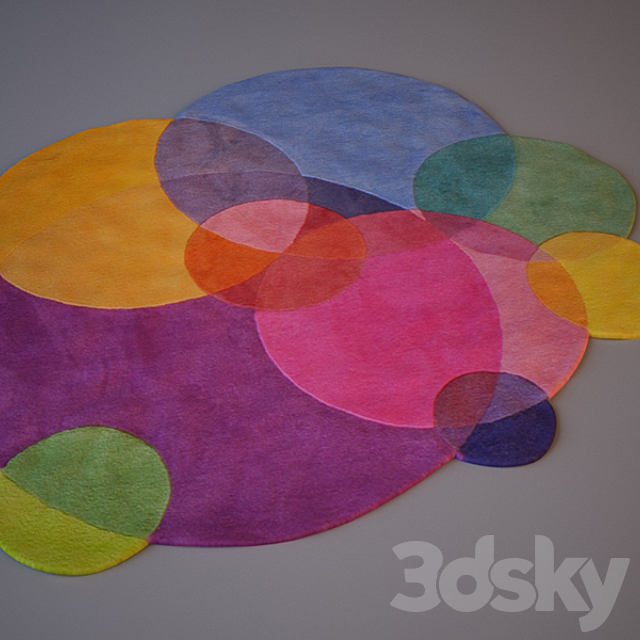 Sonya Rugs _ Bubbles Square 3ds Max - thumbnail 1