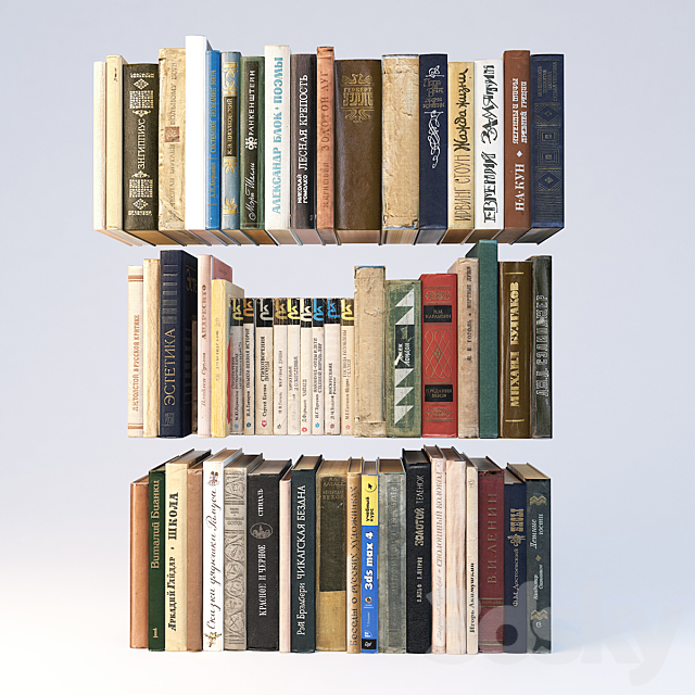 Soviet books 3DS Max Model - thumbnail 2