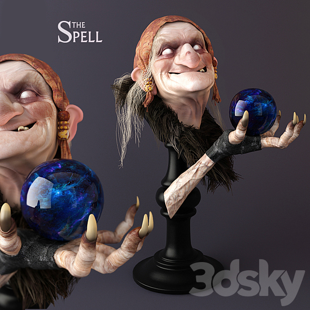 Spell of Grandmother Yagi 3ds Max - thumbnail 1