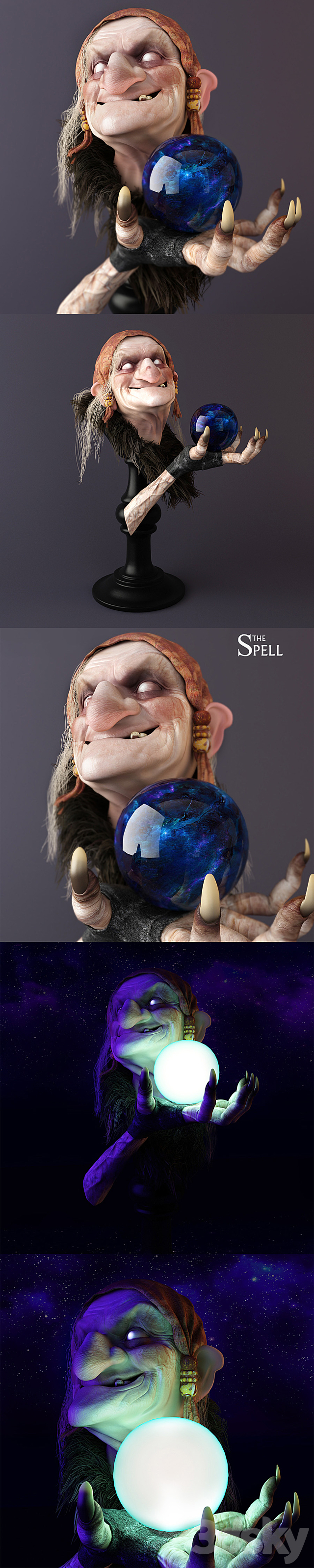 Spell of Grandmother Yagi 3ds Max - thumbnail 2