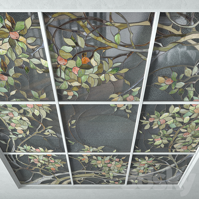 Stained Glass Apple Tree 3DSMax File - thumbnail 2