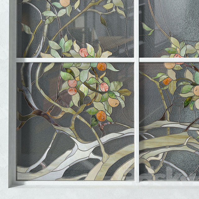 Stained Glass Apple Tree 3DSMax File - thumbnail 3