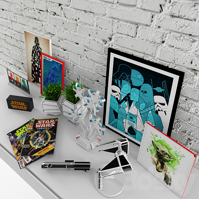 STAR WARS DEKOR 3DS Max Model - thumbnail 2