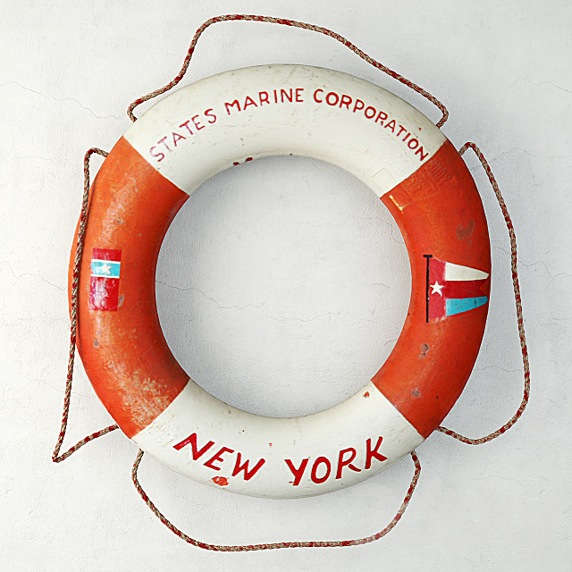 States Marine Corporation Life Preserver Ring 3ds Max - thumbnail 1