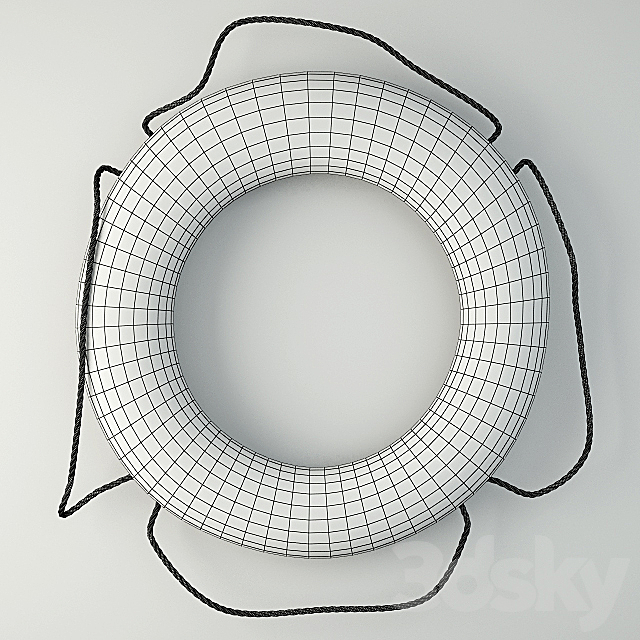 States Marine Corporation Life Preserver Ring 3ds Max - thumbnail 2