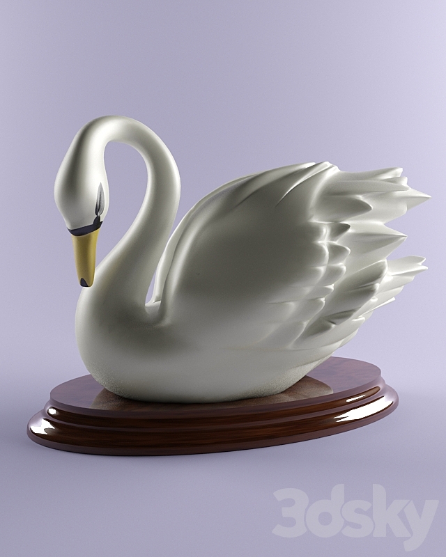 statuette of “Swan” 3ds Max - thumbnail 1