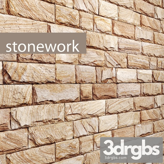 Stone Masonry Slate Stone Stone Wall Wild Stone 3dsmax Download - thumbnail 1