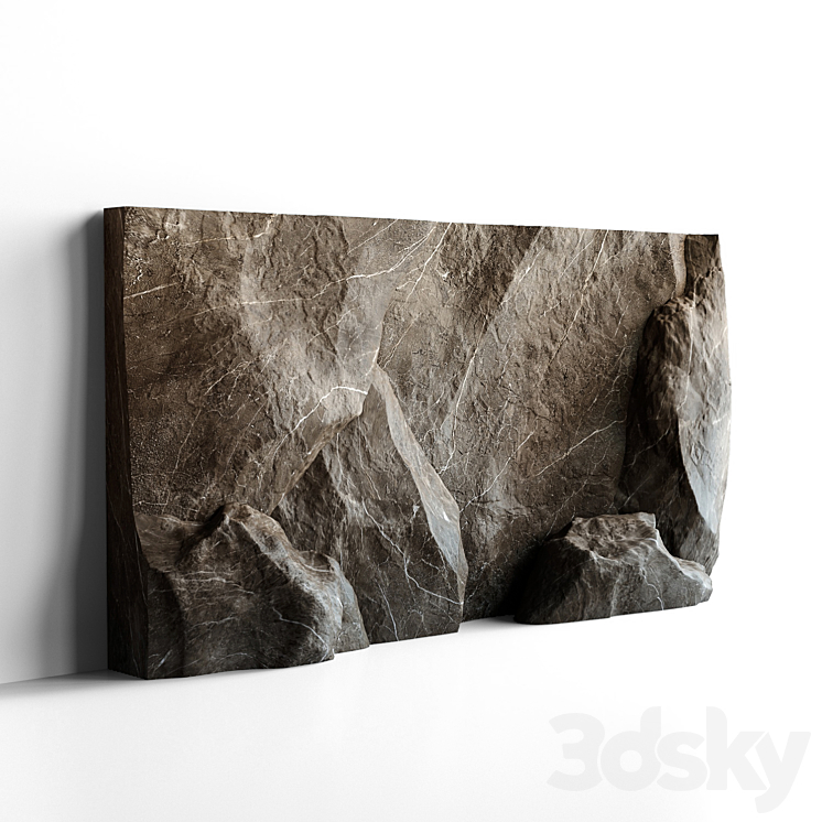 Stone wall 2 3DS Max - thumbnail 2