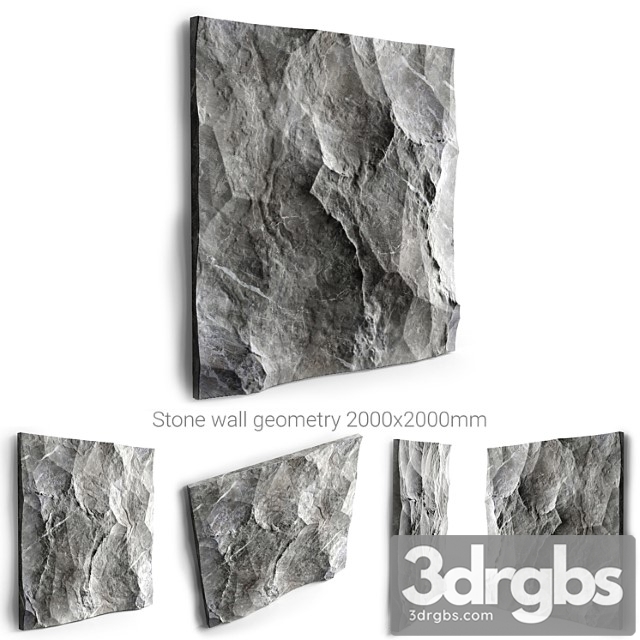 Stone Wall 3dsmax Download - thumbnail 1