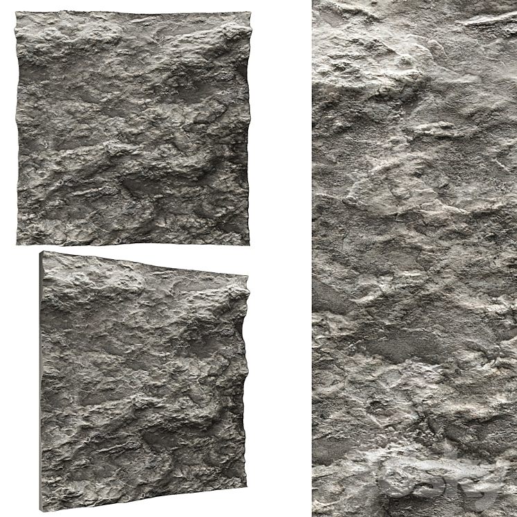 Stone wall No. 3 3DS Max - thumbnail 1