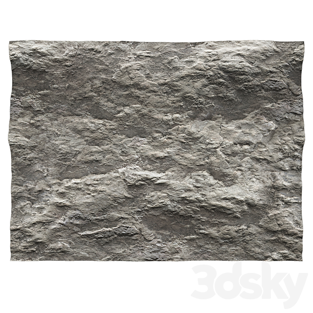 Stone wall No. 7 3DS Max Model - thumbnail 2