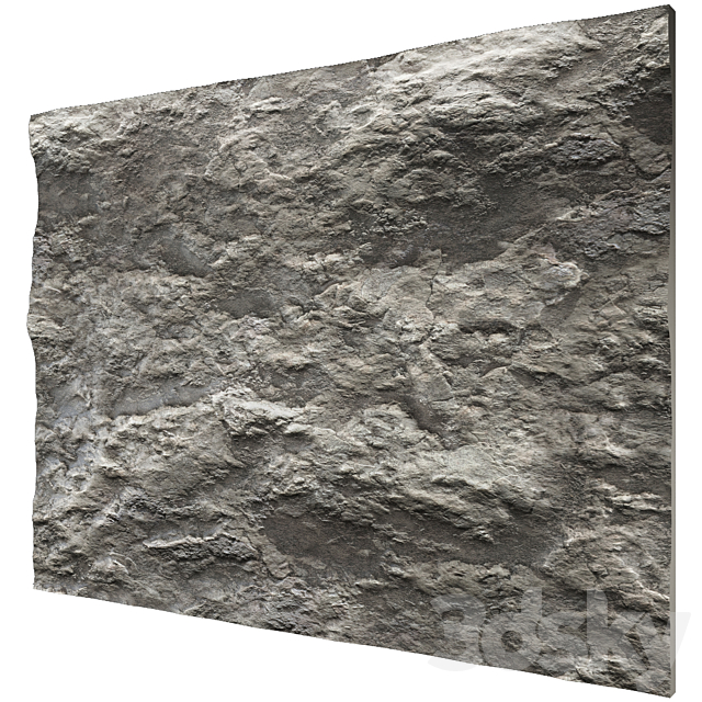 Stone wall No. 7 3DS Max Model - thumbnail 3