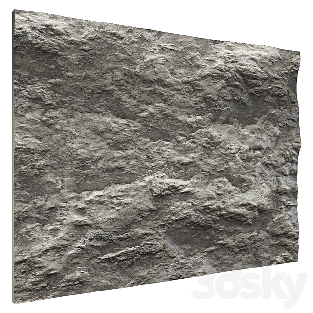 Stone wall No. 7 3DS Max Model - thumbnail 4