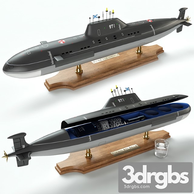 Submarine bar 3dsmax Download - thumbnail 1