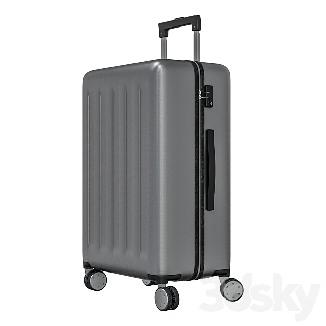 Suitcase travel Xiaomi RUNMI 90 Points Gray Stars 3DSMax File - thumbnail 2