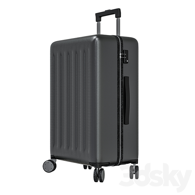 Suitcase travel Xiaomi RUNMI 90 Points Gray Stars 3DSMax File - thumbnail 3