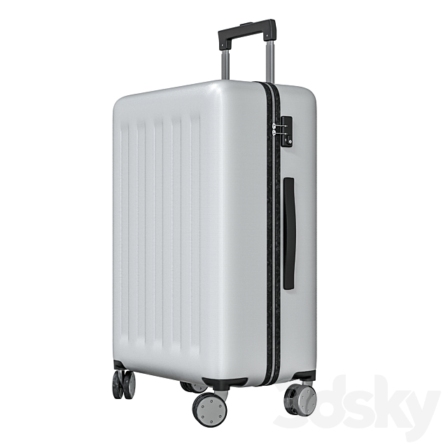 Suitcase travel Xiaomi RUNMI 90 Points Gray Stars 3DSMax File - thumbnail 5