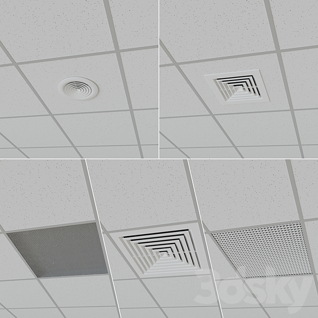 Suspended ceiling “Armstrong” 3DSMax File - thumbnail 3