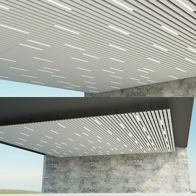 Suspended ceiling rack. 8 3DS Max Model - thumbnail 3