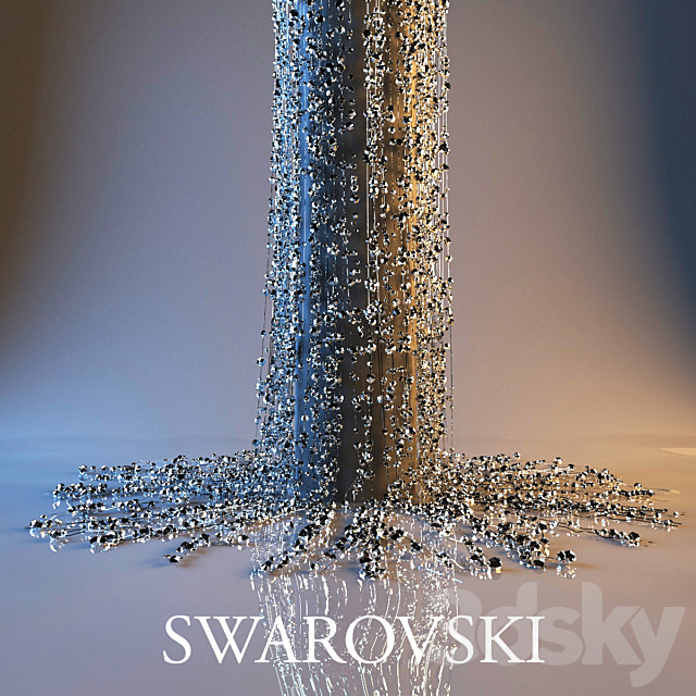 Swarovski crystals for the column 3ds Max - thumbnail 1