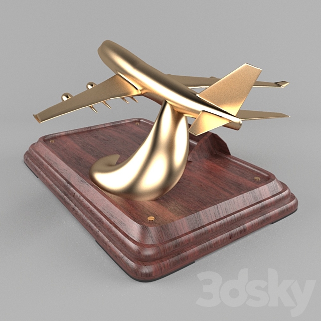 Table model of the Boeing aircraft 3DS Max Model - thumbnail 2