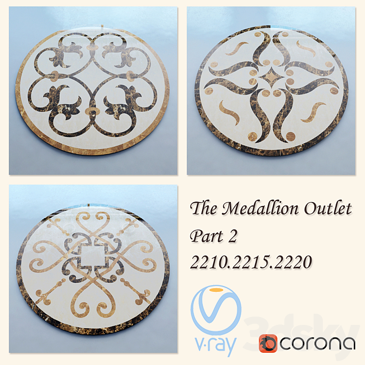 The Medallion Outlet art.2210.2215.2220 part-2 3DS Max - thumbnail 1