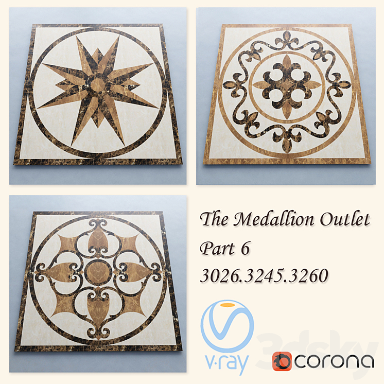 The Medallion Outlet art.3026.3245.3260 part-6 3DS Max - thumbnail 1