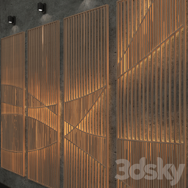 The panel on the wall 3DS Max Model - thumbnail 2