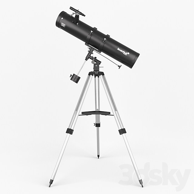 The telescope Levenhuk Skyline 130h900 EQ 3DSMax File - thumbnail 1