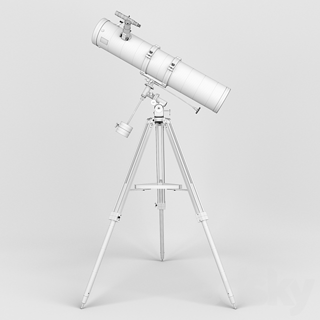 The telescope Levenhuk Skyline 130h900 EQ 3DSMax File - thumbnail 3