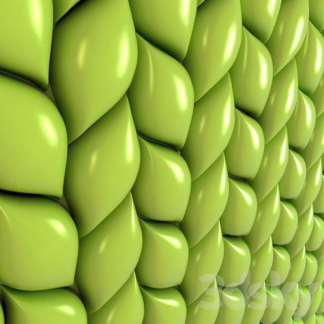 Tile 3d Surface – Treccia 3DS Max Model - thumbnail 2