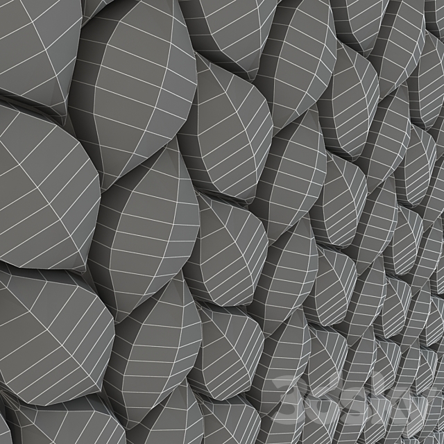 Tile 3d Surface – Treccia 3DS Max Model - thumbnail 3