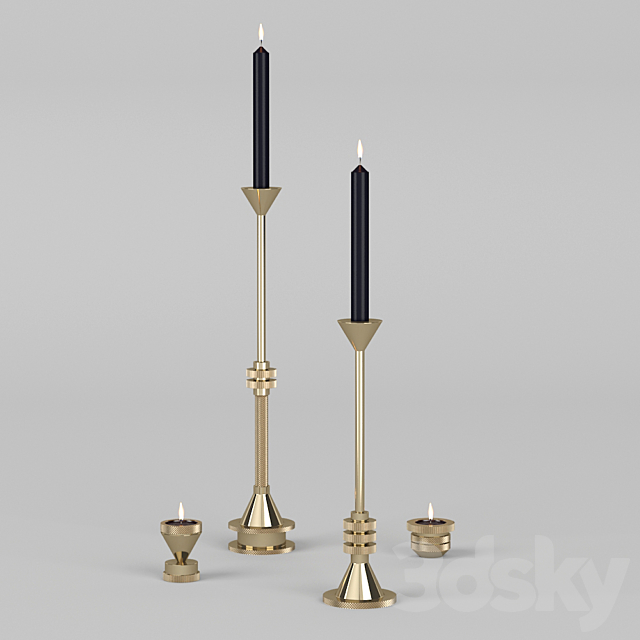 Tom Dixon_Cog Candle Holder 3DSMax File - thumbnail 1