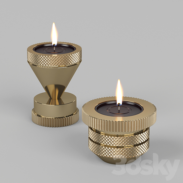 Tom Dixon_Cog Candle Holder 3DSMax File - thumbnail 3